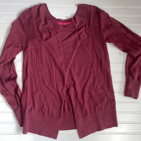 Lululemon Sunset Savasana Matoon Wine Sweater Medium - Picture 2 of 9